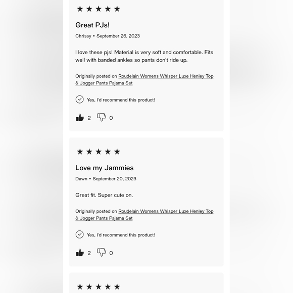 🛍️🆕🧸 ROUDELAIN| ULTRA SOFT 2-PIECE PAJAMA SET IN MAUVE MIST VARIOUS SI - Picture 8 of 14